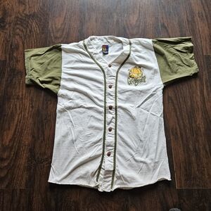 Vintage 1994 Garfield Top Cat King Of The Hill Baseball Shirt Jersey